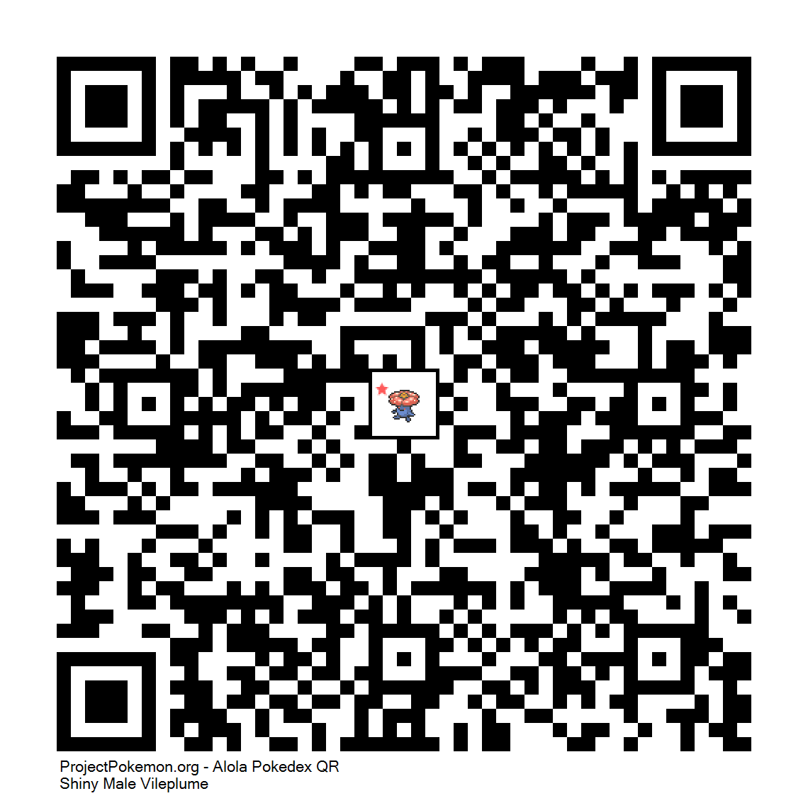 Cdigo QR de Vileplume variocolor